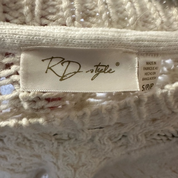 RD Style Cream Cable Knit Turtleneck Sweater‎ - Picture 2 of 3